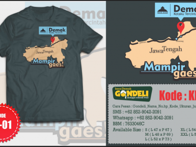 Kaos Demak Gondeli KI-01 Kaos Demak Gondeli KI-01