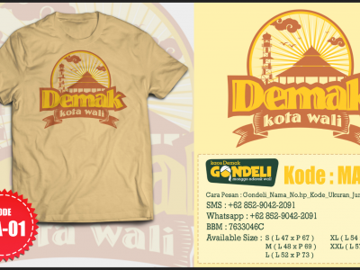 Kaos Demak Gondeli MA-01