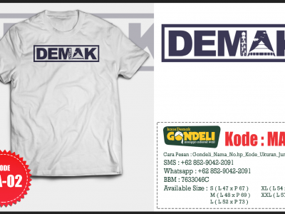Kaos Demak Gondeli MA-02 Kaos Demak Gondeli MA-02