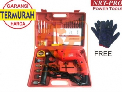 NRT PRO 500 HD MESIN BOR SET TEMBOK BETON KAYU BESI 13 MM 500HD IMPACT KOPER