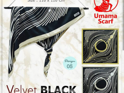 jilbab velvet black