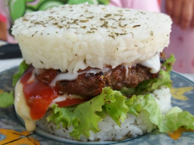 Sego burger sapi Sego burger sapi