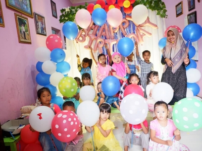 Dekorasi ulang tahun ukuran 3 meter